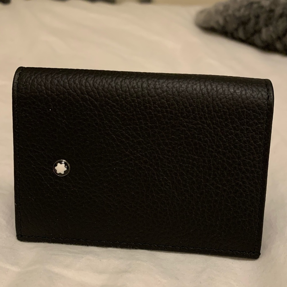 Montblanc Black Leather Business Card Holder